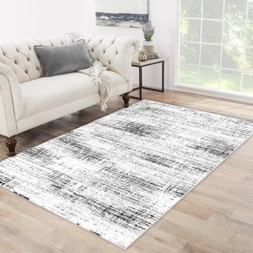 White grey color grey line patterned carpet modern carpet living room bedroom rug free shipping soft textured carpet