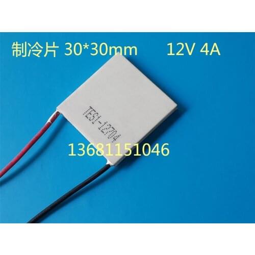 Large Temperature Difference of Semiconductor Refrigerator Sheet 30*30TES1-12704/12V4A/TEC1-12706/12V6A