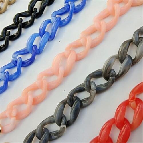 Fashion Woman Bag Accessory Parts Candy Acrylic Resin Chain Lovely Strap Women Shoulder Clutch Chain O Bag Handles