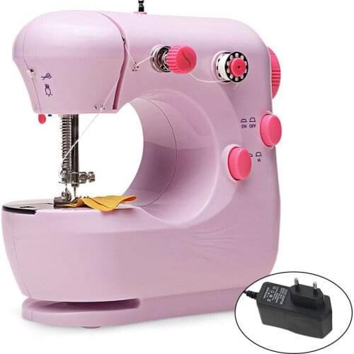 Good Quality Domestic Lock Stitch Mini Portable Household Electric Sewing Machine