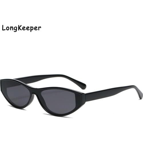 Ins Popular Small Cat Eye Sunglasses Women Retro Oval Black Leopard Shades Sun Glasses 90s Vintage Lunette De Soleil Femme UV400