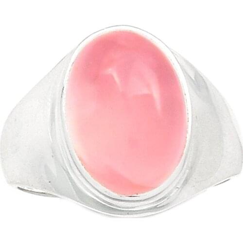 Lovegem Genuine ROSE QUARTZ Ring 925 Sterling Silver,Size :8.25, AR1910