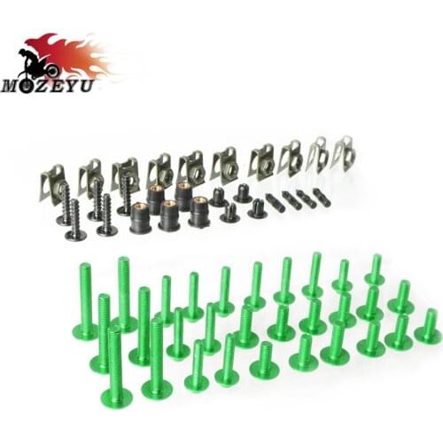 Motorcycle Fairing Screws Fastener Kit Body Fastener Clip Screws Nuts Set for KAWASAKI J300 Vulcan 800 Vulcan 900 Vulcan 2000