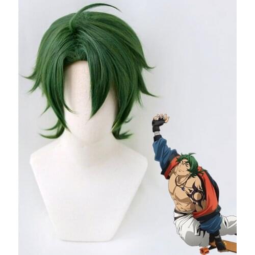 Joe Green Short Wig Cosplay Costume SK8 the Infinity Heat Resistant Synthetic Hair SK Eight Men Women Party Role Play Wigs