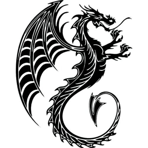 Beautiful Lifelike Cartoon Dragon Beast Cool Car Body Stickers Magical Animal Car Styling Decal Accessories Waterproof Decal