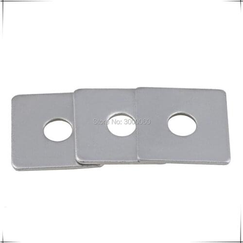 M10x40mmx2.5mm Galvanized Steel Square Flat Plain Washer 50pcs/lot