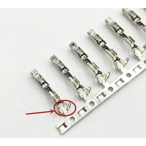 100pcs/lot Crimp Terminals (Pins) For 7 Pin Car Adaptive Cruise Control Sensor Connector For VW Tiguan Audi 5QF 973 707 A