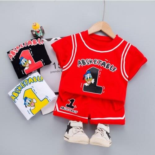 0-5 Years Summer Boy Clothing Set 2021 New Casual Fashion Active Sport T-shirt+ Pant Kid Children Baby Toddler Boy Clothing