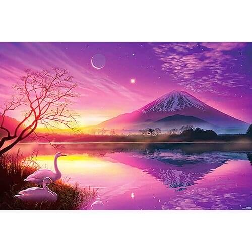 Full Square/round Diamond 5D DIY Diamond Painting Sunset Scenery Embroidery Cross Stitch Rhinestone Mosaic Home Decor