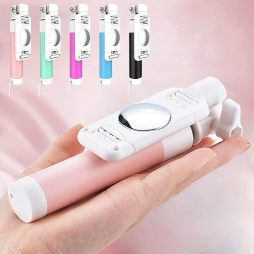 New Arrival Mini Handheld Selfie Stick for Iphone Xiaomi Huawei Samsung Android Smartphones Extendable Monopod for Mobile phones