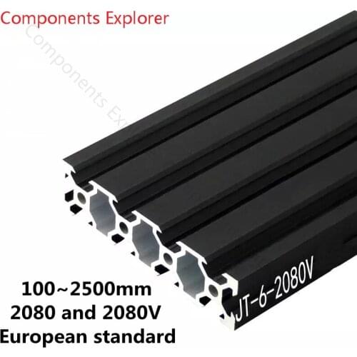 Arbitrary Cutting 1000mm 2020 Aluminum Extrusion Profile,Silvery Color