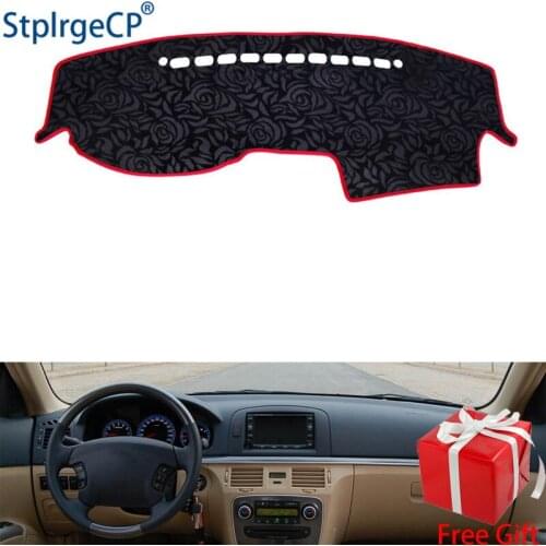 Rose Pattern Non-slip Car Dashboard Cover Dash Mat Pad DashMat ANti-UV Car Sticker for Hyundai Sonata Ef 2005 2006 Car Styling