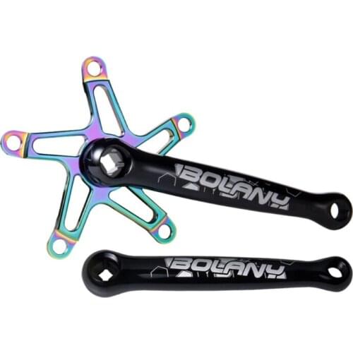 24BD 130BCD Mountain Bike 130mm Crankset, Aluminum Alloy MTB Crank Set Round Oval Narrow Wide Chainring Bottom Bracket Bolts