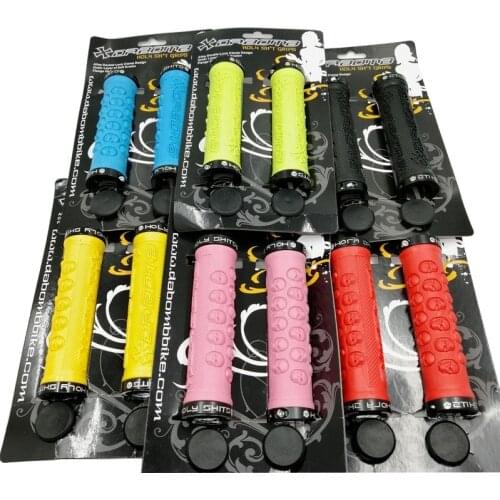 Bicycle Grips 22.2mm 130mm Folding Bike BMX MTB City Road Bicycle Grips Alloy Double Lock Clamp TPR Rubber Non Slip Grips