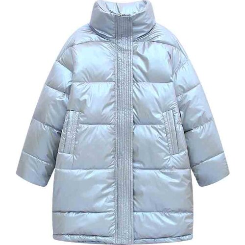 Windproof snow Winter Jacket Women Down Cotton Padded Long Coat Female Plus Size Stand Collar Overcoat Winter Black Parka Mujer