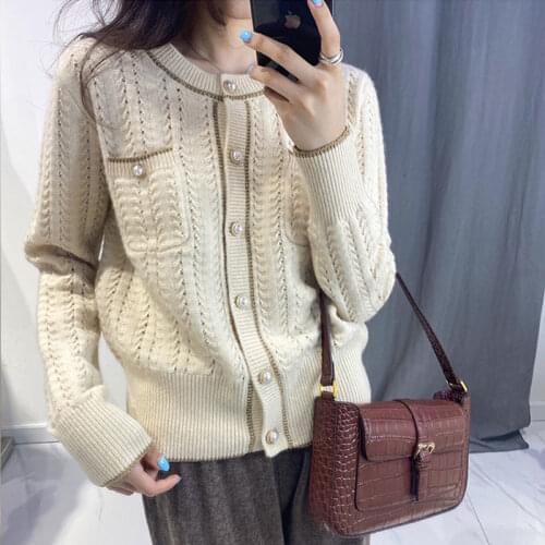 Pink O-neck Sweater Womens 2021 Autumn New Short Loose Top Sweet Heart Knitted Cardigan Coat aesthetic sweater