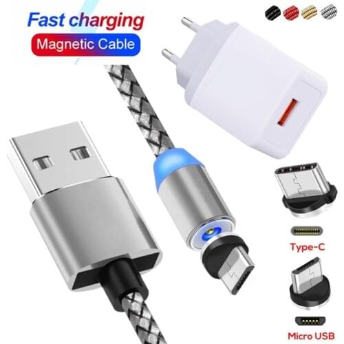 1M Fast Charger charging Magnetic USB Cable For HTC Desire 12 plus 12S 12 One X10 M9 A9S M8S E9 PLUS M8S M7 M8 620 626 820