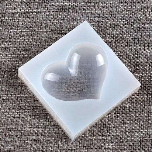 1PCS DIY Love Heart Silicone Mold Cake Decoration Fondant Cabochon Candy Pendant Jewelry Casting Resin Molds