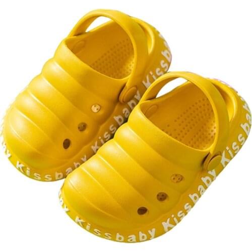 2021 Hot Sale Baby Cute Summer Kids Anti-Slip Soft EVA Breathable Sandals Beach Slippers Flat Shoes Size14/15/16/17/18/19
