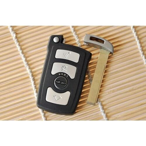 3 Buttons Replacement Keyless Entry Car Remote Flip Key Case For BMW 7 Series Key Shell Case With Key Blade No Chip