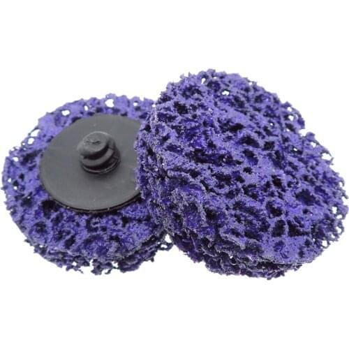 5PCS 2" 50mm Quick Change Roloc Easy Strip & Clean Discs Purple for Paint Rust Removal Auto Surface Prep