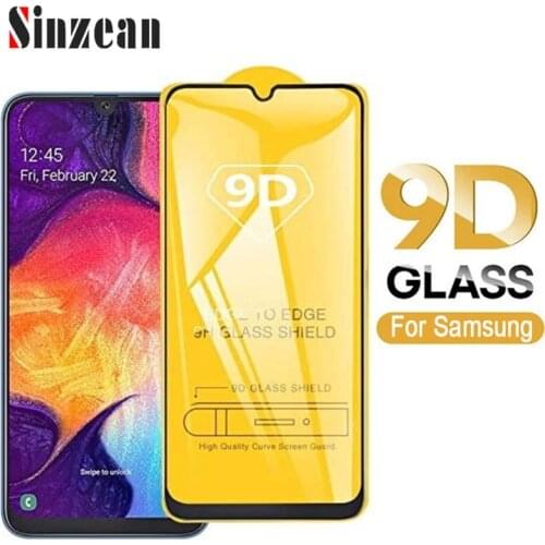 50pcs For Samsung A11/A21/A31/A41/A51/A71/A01/A10/A20/A30/A40/A50/A80/A90 9D Full Cover Glue Tempered Glass Screen Protector B-H