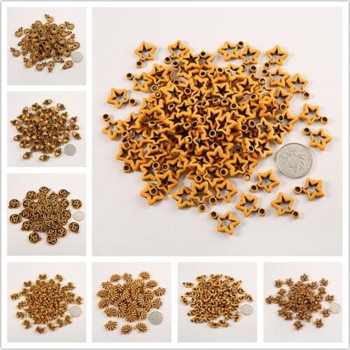 50pcs Jewelry Beading Making African Braids Decorated Imitation Wood Plastic Bead Macroporous Beads DIY Jewelry Beaded Craft