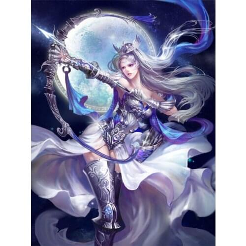 5D Diy Diamond Painting Fantasy Women Warrior Embroidery Cross Stitch Handmade Mosaic Home Decor
