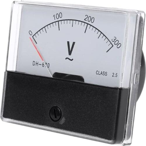 AC 0-300V Analog Panel Meter Voltmeter DH-670 Voltage Gauge Panel Volt Meter