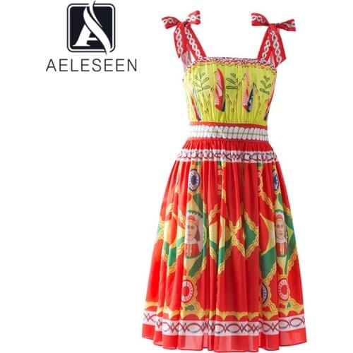 Открытые летние платья AELESEEN China At AliExpress