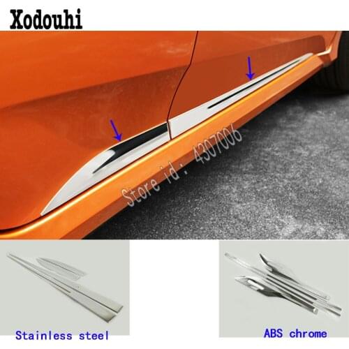 Car Detector Stainless Steel/ABS Chrome Side Door Body Trim Strip Molding Part For Honda Civic 10th Sedan 2016 2017 2018 2019