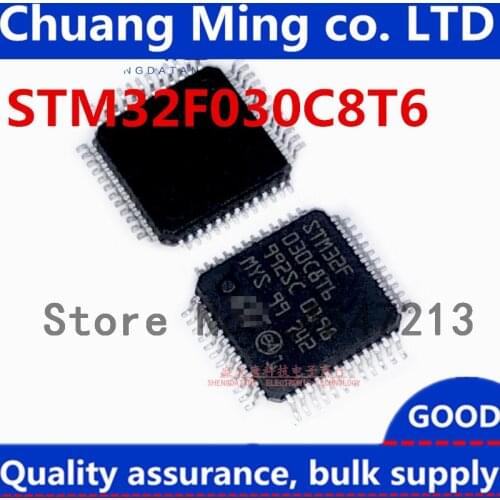 Free Shipping 50pcs/lots STM32F030C8T6 STM32F030 LQFP-48 New original IC In stock