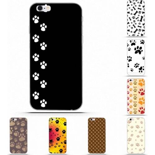 Coque Shell Phone Case For Huawei Honor 4C 5A 5X 6A 6C 6X 7X 9 V8 V10 Mate 7 8 10 P9 P20 Pro Lite Play Dog Footprints Dog Paws