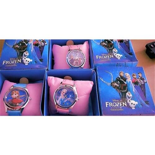 Real Picture Children Watches Disney Frozen 2 Child Wrist Watch Cartoon Princess Elsa Kids Watch Girls Gift Boys Party Toys