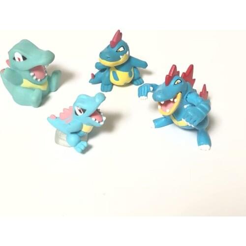 Pokemon Totodile Croconaw Feraligatr Cute Action Figure Model Toys