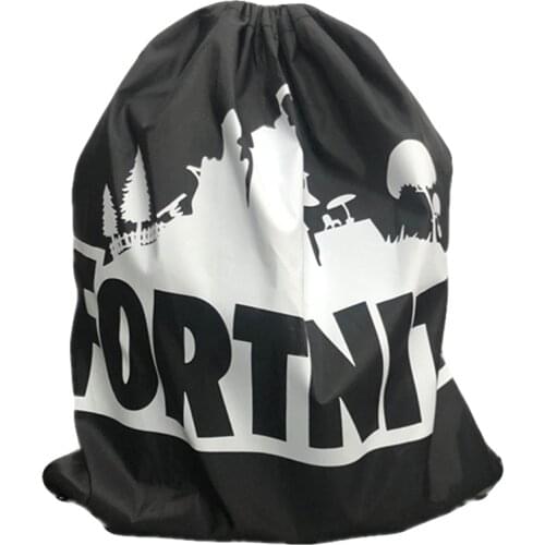 Fortnite Polyester Drawstring Bag Backpack Sport Bundle Pocket Reusable Shopping Bag Camper Pouch Toy Storage Boys Gifts Bag