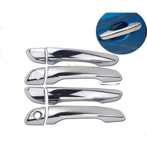 Chrome Door Handle Cover Cup Bowl Trim For Hyundai Creta Ix25 2015 2016 2017 2018 Molding Catch Garnish Overlay Cap Decoration