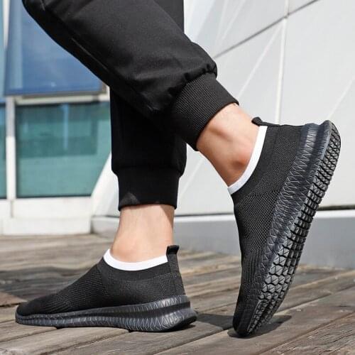 Fashion Sneakers Mesh Casual Shoes Summer Breathable Sock Shoes Slip On Walking Shoes Outdoor