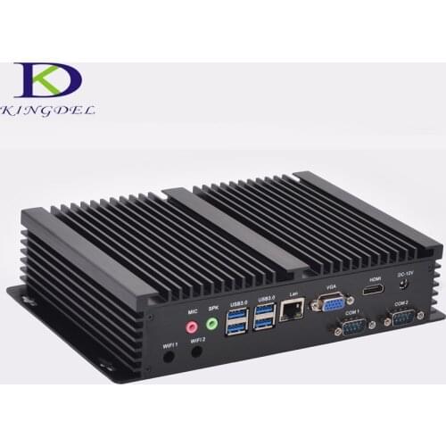 Micro PC Windows 10 / Linux Mini Industrial Computer Intel Core i3 4010u Barebone HTPC HDMI HD 4k+VGA RS232 COM RJ45 LAN+WIFI