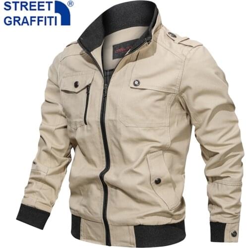 2021 Men Winter Casual Warm Thin Bomber Jacket Mens Military Cotton Jackets Men New Autumn Cargo Jacket Windbreaker Coat Men