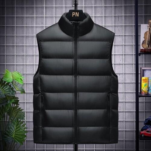 New Autumn And Winter Thickened Youth Korean Fashion Down Cotton MenS Warm Large Size Vest Waistcoat Boy