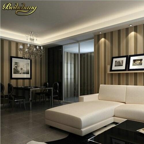 Beibehang wall papers flocking simple striped wallpaper bedroom living room sofa backgroumd for wall paper papel de parede 3d