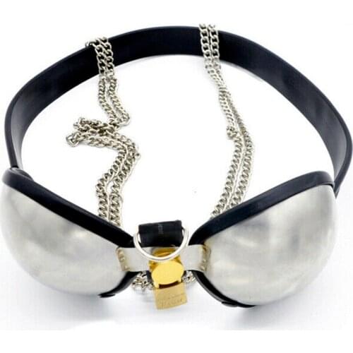 Chastity Belt Stainless Steel Bra Female/Male Chastity Controlled A189 sex toy female chastity belt