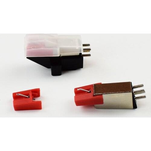 Phonograph Turntable Dual Moving Magnet Stereo Vinyl Record Player Stylus Needle