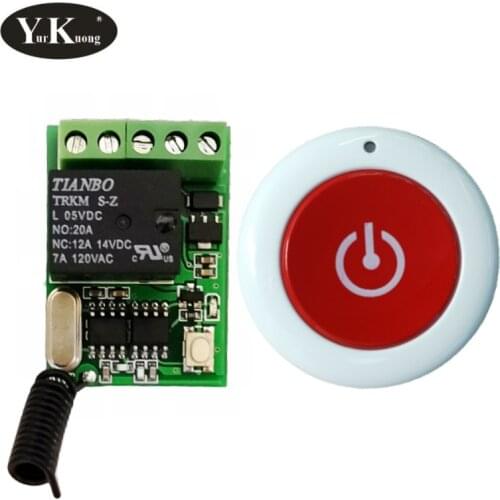 Trigger Button Opener remote control switch 5V 6V 9V 12V Remote Control Push Button RF Wireless Switch 315 433 Smart Home Alarm