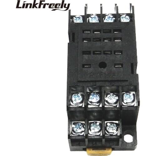 PYF14A Relay Socket Base 4NO+4NC 14 Pin Relay Mounting Base Relay Socket Holder For MY4NJ HH54P JQX-13F/4Z H3Y-4 mini relay