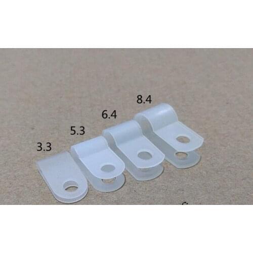 R-type clamp 8.4 line card Line deduction U-shaped PP cable clamp Fastening clamp Fixed buckle Wire fasteners