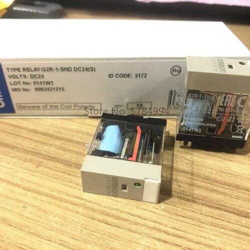 10PCS 100% NEW OMRON G2R-1-SND DC24(S) Authentic original Intermediate relay G2R-1-SND(S) 24VDC 5PIN