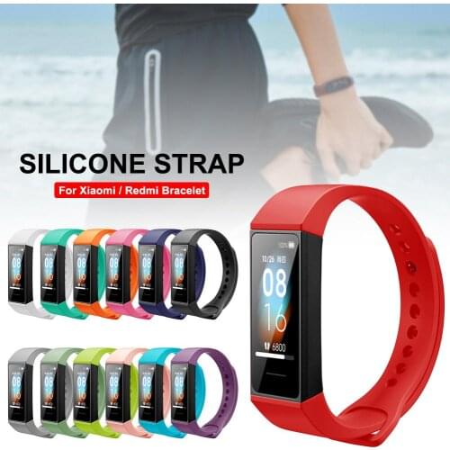 For Redmi Bracelet Bands Silicone Replacement Smat Watch Strap Durable Comfortable Wristband for Xiaomi Sport Watch Band