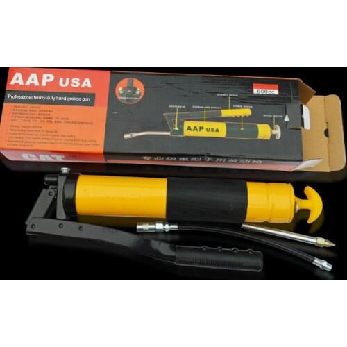 Heavy Duty Grease Gun Non-slip Hand Pump Oil Injector Manual High Pressure 500/600cc Pressure Rod Type Grease Gun